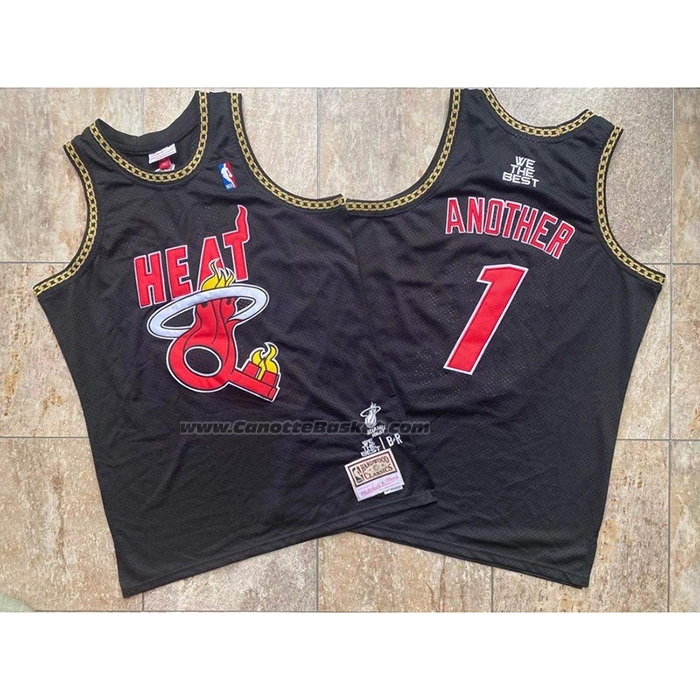 Maglia Miami Heat X DJ Khaled X Mitchell & Ness Nero